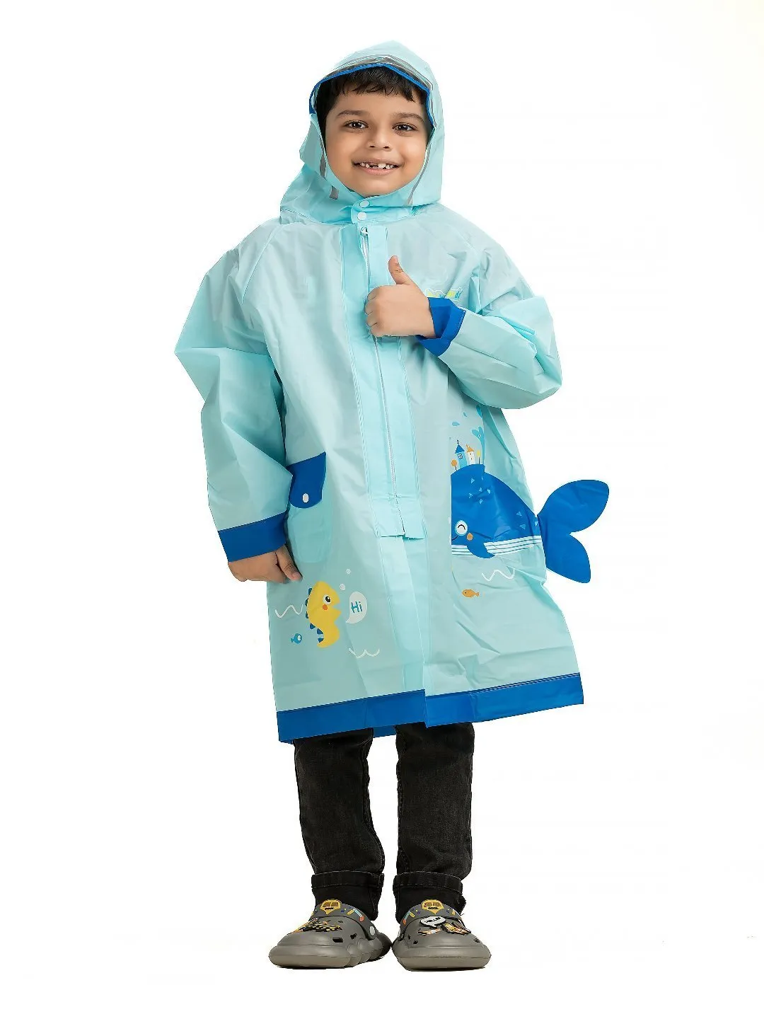 Ocean Explorer Light Blue Raincoat